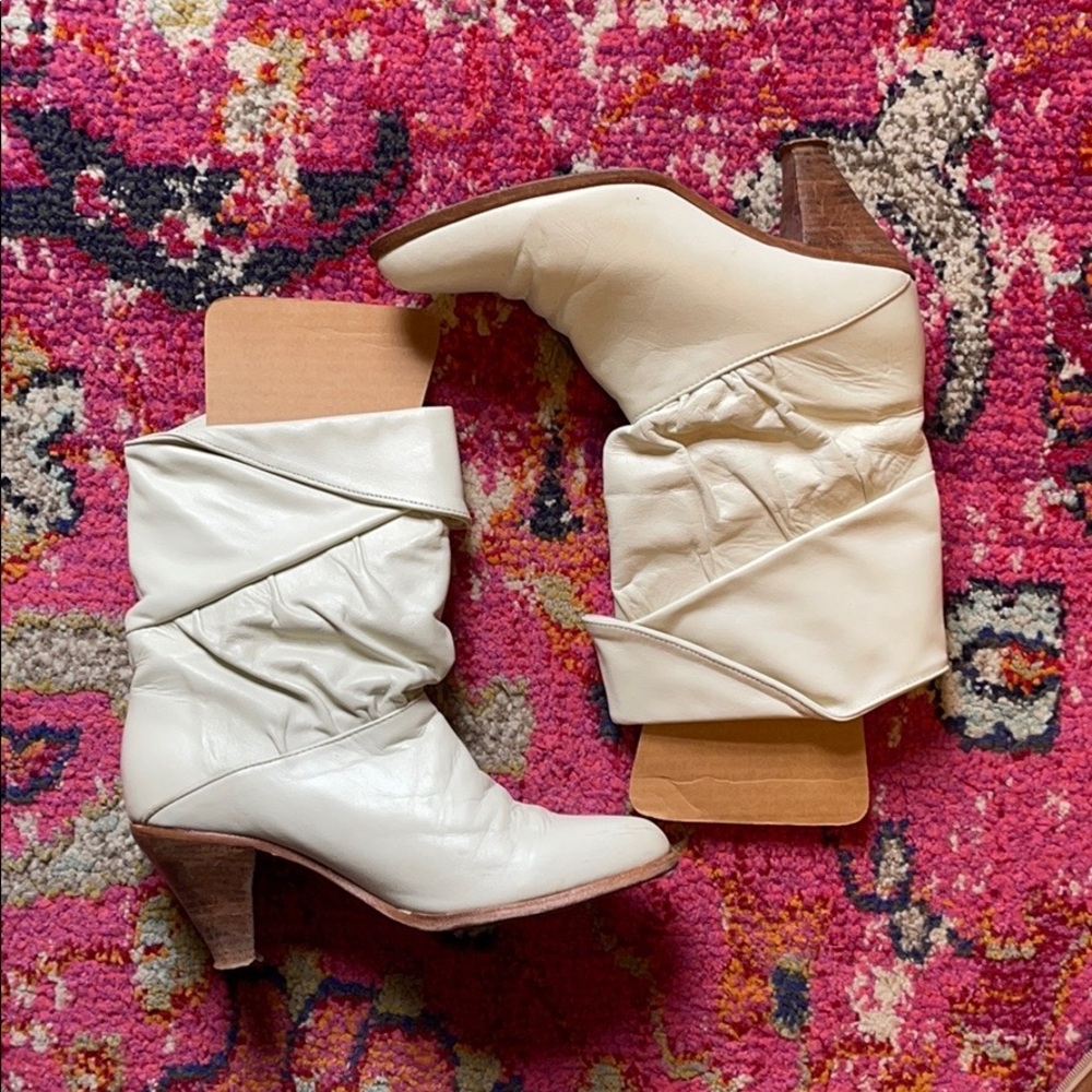Vintage Frye Samantha Winter White Boots